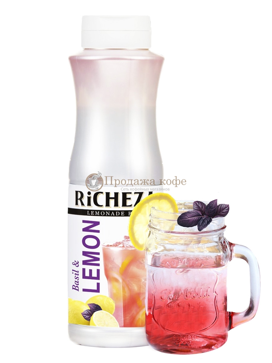 Основа для напитков RiCHEZA (Ричеза) Базилик - Лимон 1 л