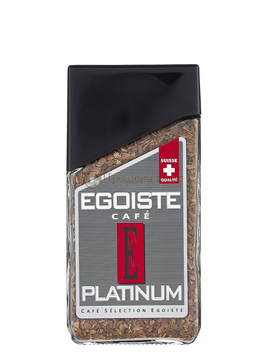 Кофе растворимый EGOISTE Platinum (Эгоист Платинум)  100 г, стеклянная банка