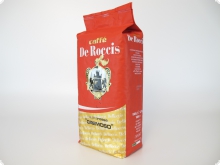 Кофе в зернах De Roccis Rossa Cremoso (Де Роччис Росса Кремосо)  1 кг, пакет с клапаном