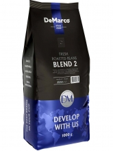 Кофе в зернах DeMarco Fresh Roast  Blend 2 (ДеМарко Фреш Роаст Бленд 2) 1 кг, пакет с клапаном