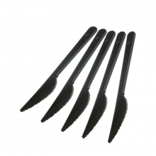 Нож одноразовый, черный пластик, 180 мм, 50 шт./упак.