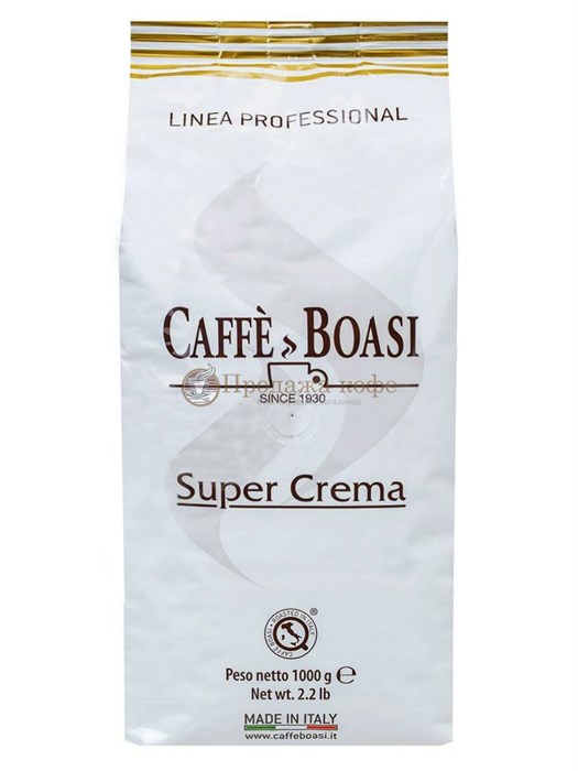 Кофе в зернах Boasi Super Crema Professional (Боаси Супер Крема Профешинал) 1 кг, пакет с клапаном 002460 - фото 1626