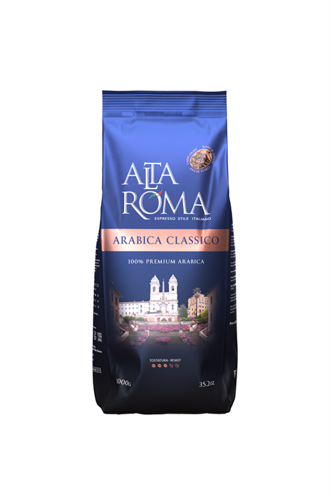 Кофе в зернах Alta Roma Arabica Classico (Альта Рома Арабика Классико)  1 кг, пакет с клапаном 003884 - фото 3193