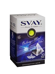 Чай зеленый улун Svay Oolong-Mint  (Улун с мятой), 20 пирамидок по 2 г 000965