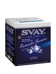 Чай зеленый Svay Romantic Jasmine (Чарующий жасмин), упаковка 20 пирамидок по 4 г 000968