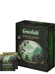 Чай зеленый Greenfield Jasmine Dream (Гринфилд Жасмин Дрим), упаковка 100 пакетиков 000995