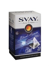 Чай черный Svay Black Assam (Черный Ассам), упаковка 20 пирамидок по 2,5 г 001694