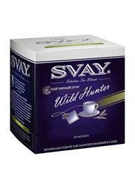 Чай черный пуэр Svay Wild Hunter (Дикий охотник),  упаковка 20 саше по 2 г 001696