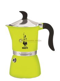 Кофеварка гейзерная Bialetti FIAMMETTA (3 чашки) цвет лайм 002514