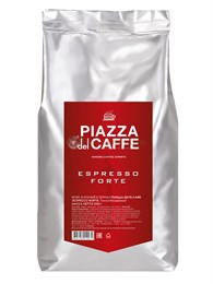 Кофе в зернах Piazza Del Caffe Espresso Forte (Пьяцца Дель Кафе Эспрессо Форте)  1 кг, пакет с клапаном 002754