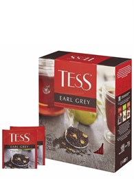 Чай TESS (Тесс) Earl grey, чёрный  пакетированный 100 шт/уп по 1.8 г 003445