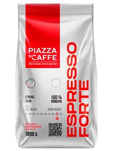 Кофе в зернах Piazza Del Caffe Espresso Forte (Пьяцца Дель Кафе Эспрессо Форте)  1 кг, пакет с клапаном 002754